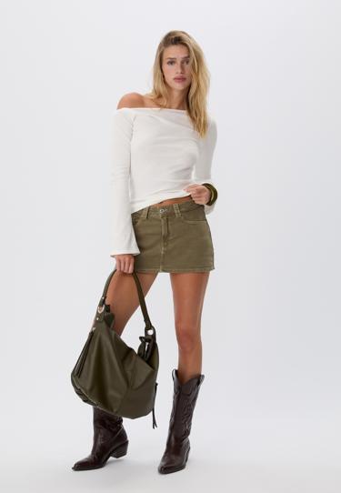 Zara D62 джинсовая юбка-шорты