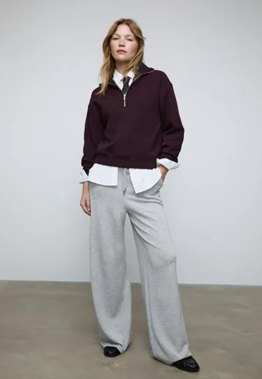 Толстовка с высоким воротником на молнии- Заказать в России