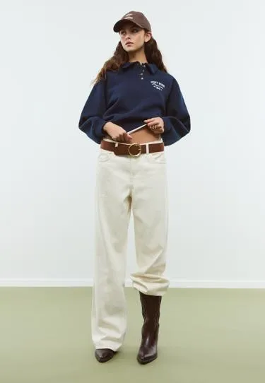 Толстовка-поло на пуговицах- Заказать в России