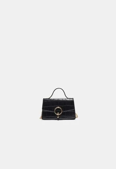 Coconut effect round clasp shoulder bag- Заказать в России