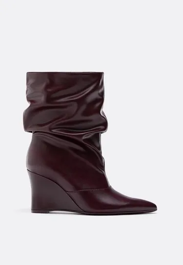 Ботильоны на танкетке свободного кроя- Заказать в России