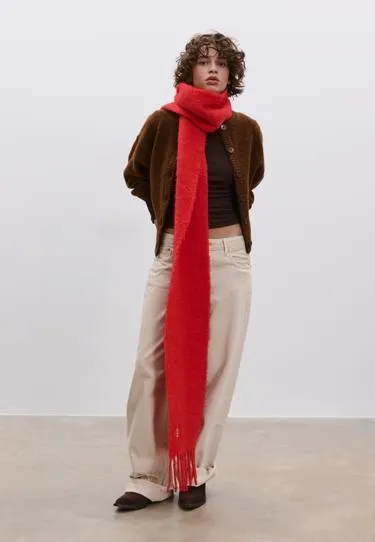 Трикотажный кардиган с широкими рукавами