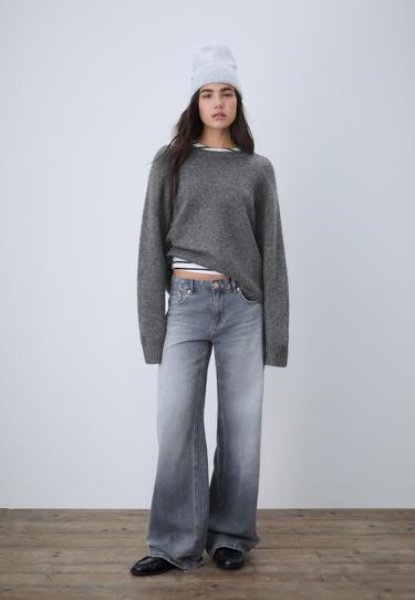 Zara Базовый свитер из мягкого трикотажа