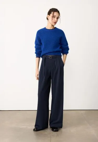 Широкие брюки с пряжкой