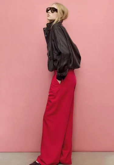 Широкие брюки с пряжкой- Заказать в России