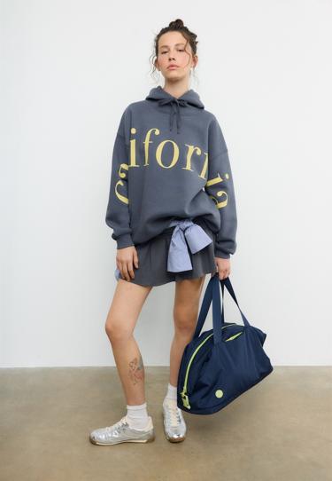 Zara Худи с принтом