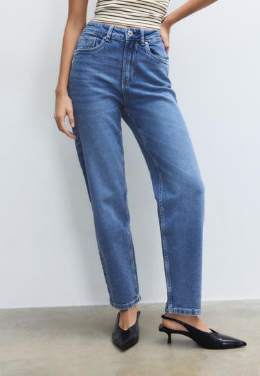 Zara D10 джинсы MOM зауженного кроя