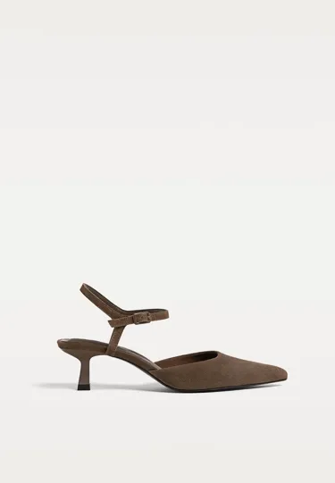 Замшевые туфли KITTEN HEEL