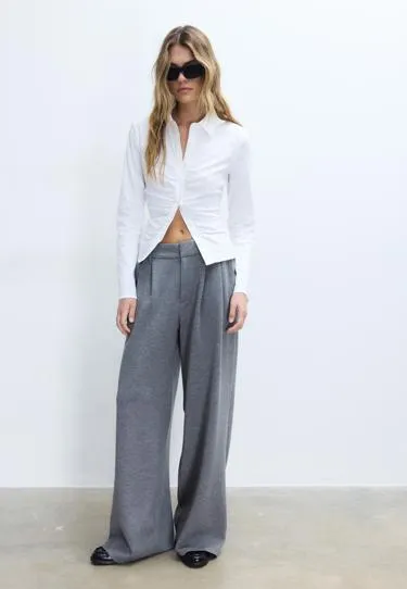 Рубашка из бенгалина со сборками- Заказать в России