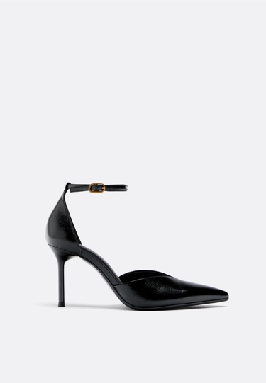 Zara Кожаные туфли на шпильке