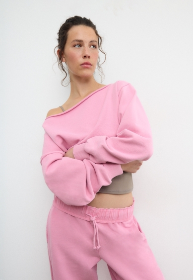 Zara Укороченная толстовка с эффектом потертости