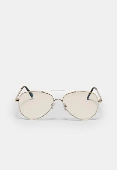 Металлические очки с фильтром синего света