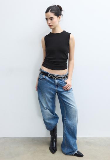 Zara Базовая майка без рукавов