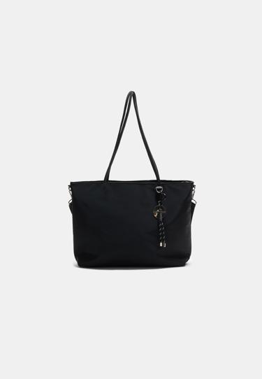 Zara Сумка-шопер с брелоком купить с доставкой.