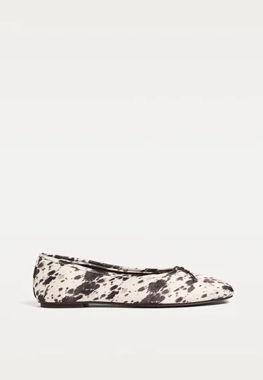 Балетки с анималистическим принтом- Заказать в России