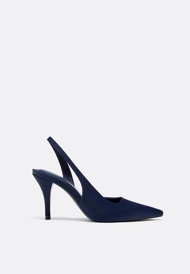 Zara Туфли на каблуке с атласным эффектом