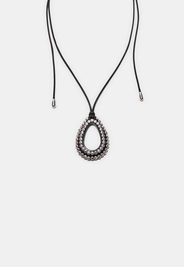 Zara Ожерелье с подвеской на шнурке