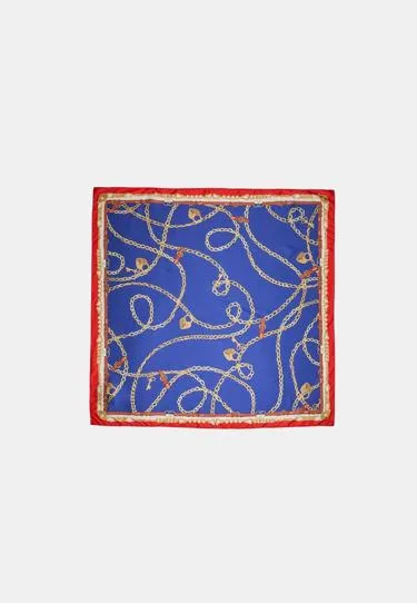 Шелковый платок с цепями