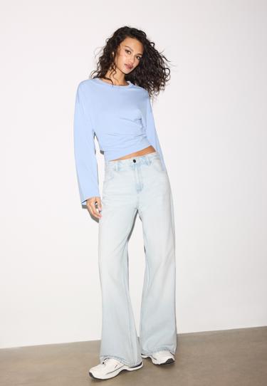 Zara Джинсы свободного кроя