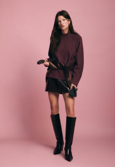 Zara Базовый вязаный свитер купить с доставкой.