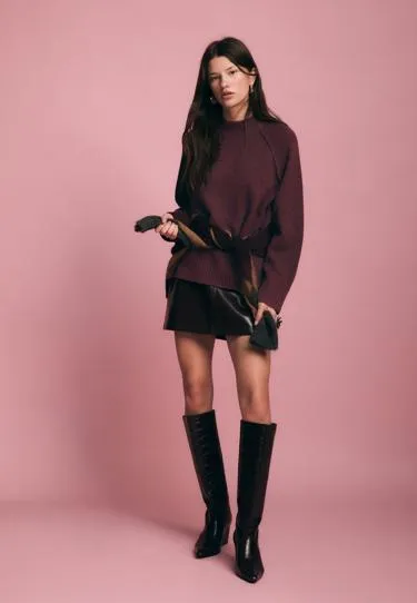 Базовый вязаный свитер- Заказать в России