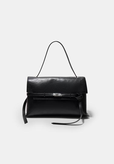 Zara Женская сумка на плечо с металлической застежкой