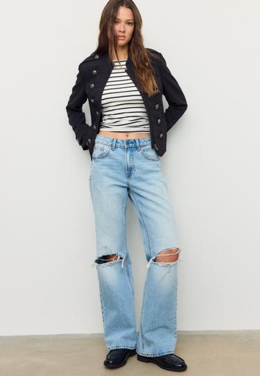 Zara Приталенный пиджак с пуговицами с гравировкой купить с доставкой.