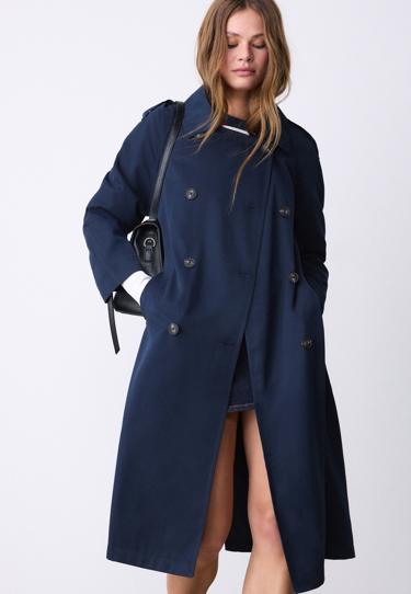 Zara Длинный струящийся тренч купить с доставкой.