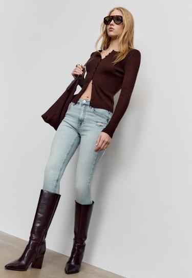 Zara Джинсы скинни D07 с классической посадкой купить с доставкой.