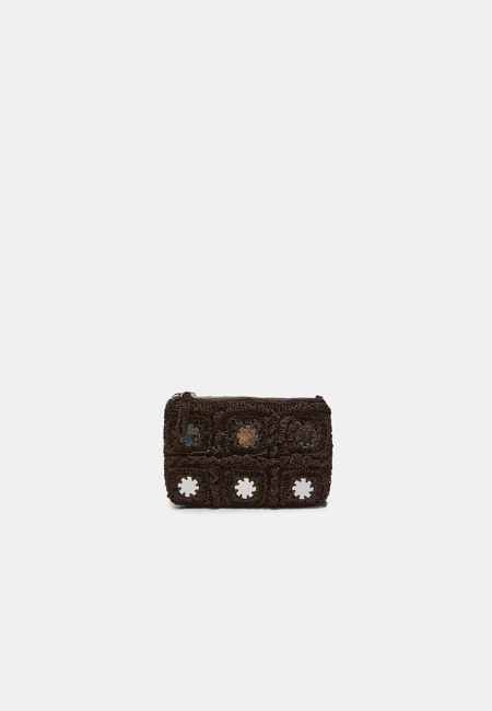 Zara Мини-сумка через плечо крючком с зеркалами