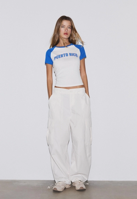Zara Футболка с принтом