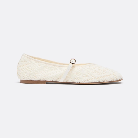 Zara Балетки из кроше с пряжкой купить с доставкой.