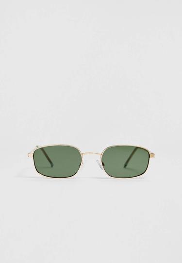 Zara Солнцезащитные очки в прямоугольной металлической оправе