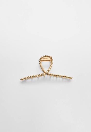 Zara Металлическая заколка для волос с крученой деталью