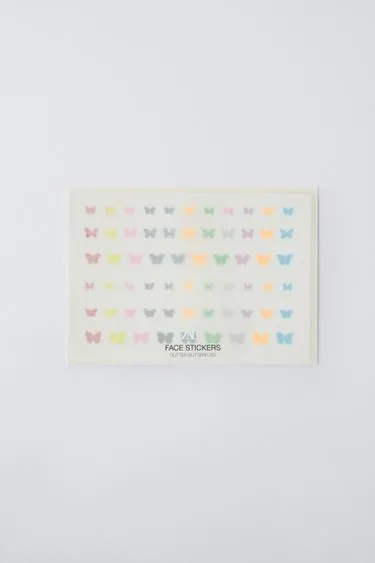 Наклейки для лица ZARA GLITTER BUTTERFLY- Заказать в России