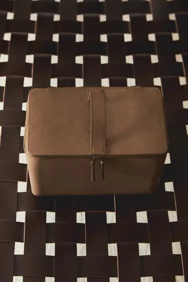 Большая кожаная косметичка- Заказать в России