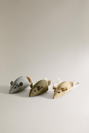 Zara Набор игрушек для домашних животных в виде мышей (набор из 3 шт.)