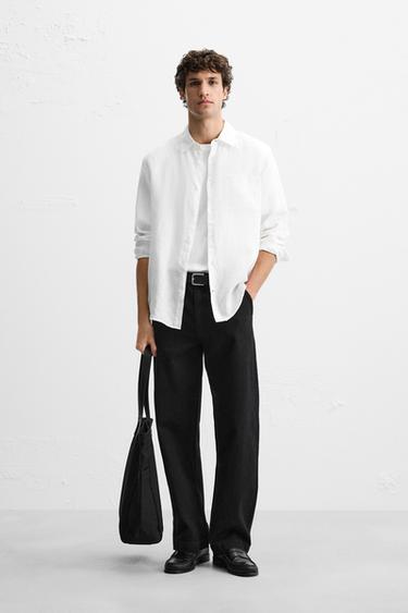 Zara Рубашка из 100% льна