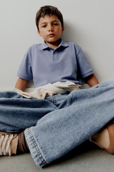 Zara Базовое однотонное поло