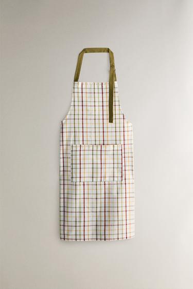 Zara Фартук из хлопка с красочной нитью