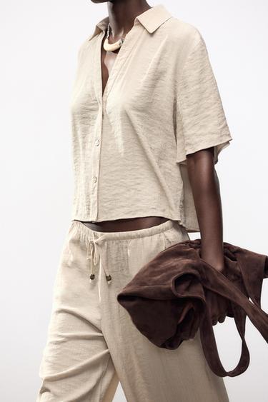 Zara Рубашка с короткими рукавами