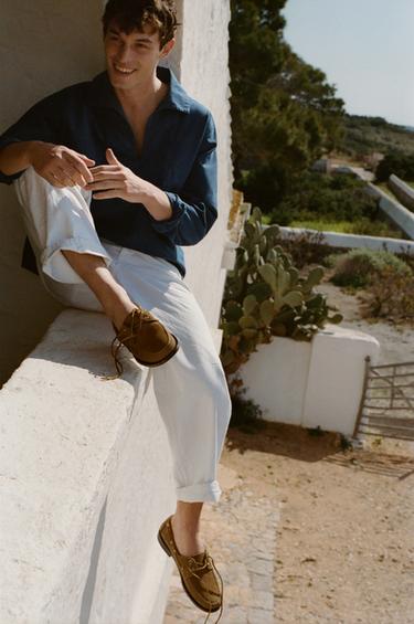 Zara CASTELLANO 1920 ® X ZARA мужские ботинки для палубы