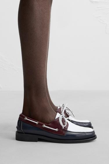 Zara CASTELLANO 1920 ® X ZARA MAN DECK SHOES купить с доставкой.