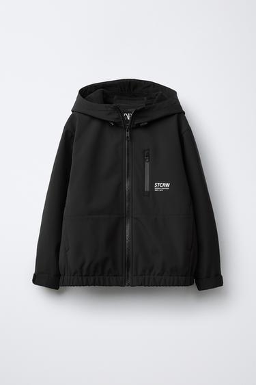 Zara Куртка WATER REPELLENT из высокотехнологичной ткани с капюшоном