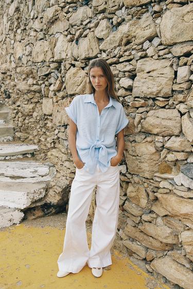 Zara Рубашка с узлом