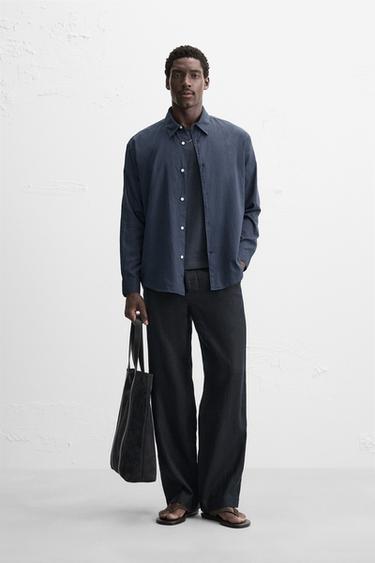 Zara Брюки STRAIGHT-LEG из 100% льна