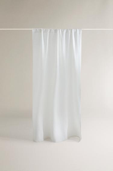 Zara Штора из хлопка и льна с высокой плотностью