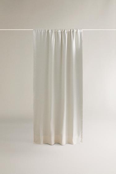 Zara Занавеска из льна WHITE BLACKOUT