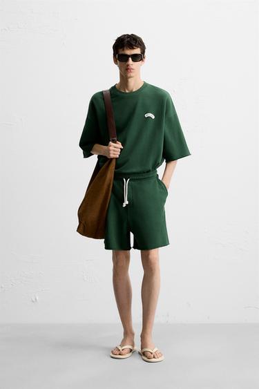 Zara Толстовка с контрастной нашивкой