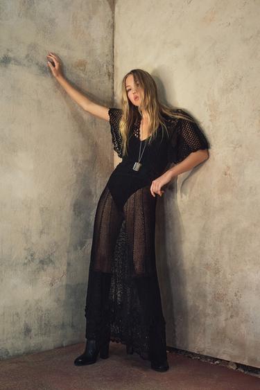 Zara Платье вязаное крючком KATE MOSS X ZARA